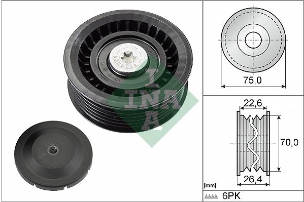 WILMINK GROUP Паразитный / ведущий ролик, поликлиновой ремень WG1252895